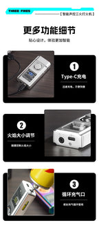 Gas-Electric Dual-Purpose Lighter