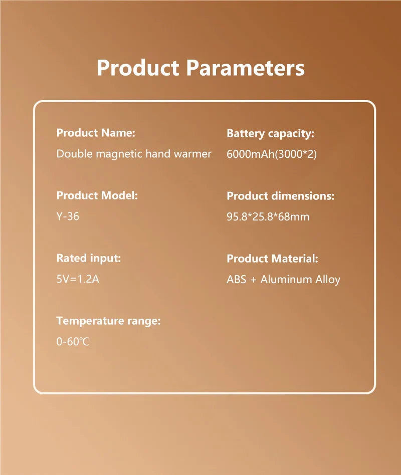 Rechargeable Magnetic Hand Warmer