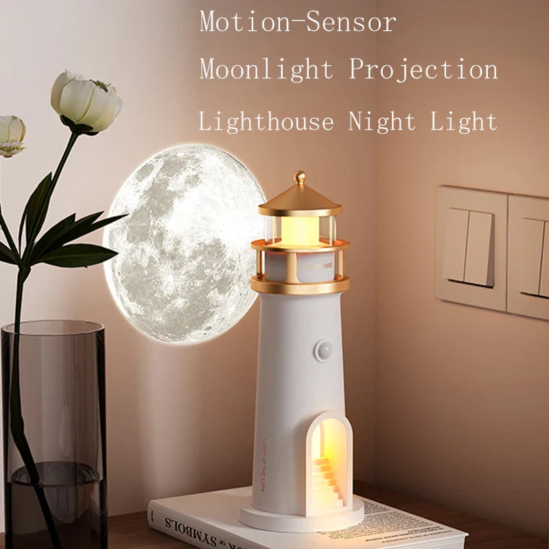 Moon Lamp Projection Lighthouse