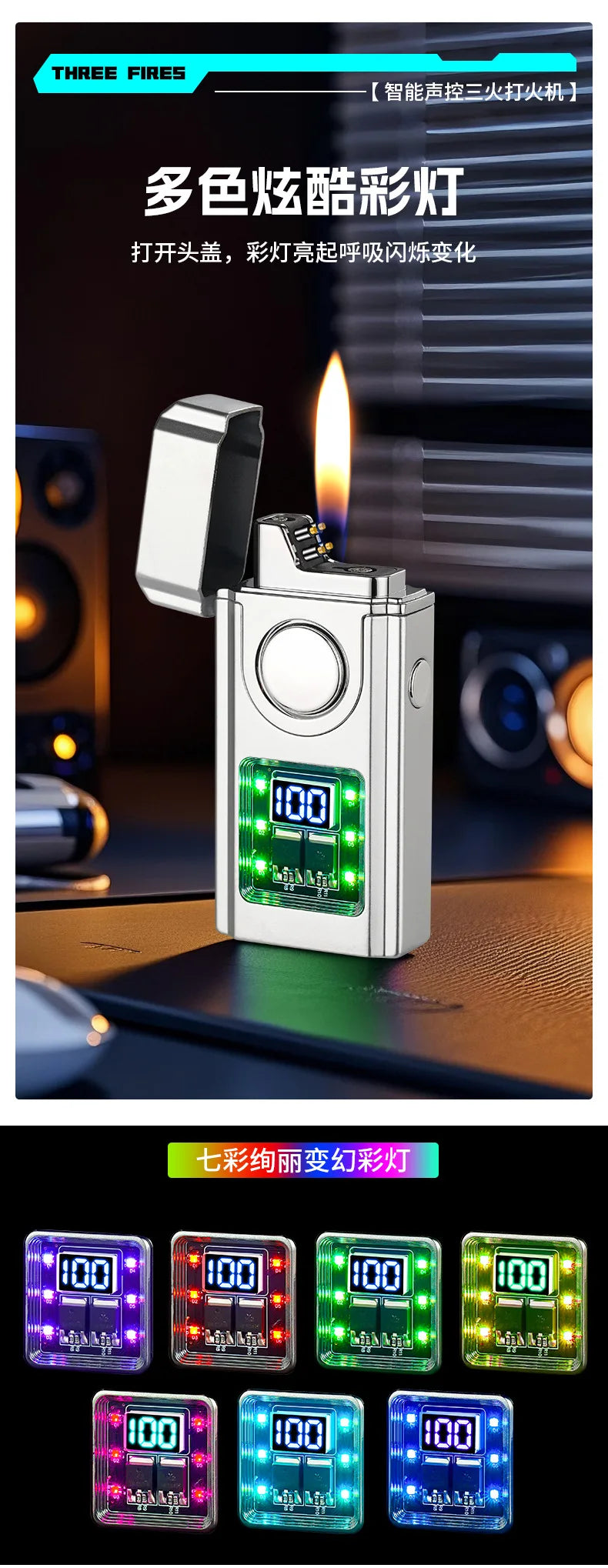 Gas-Electric Dual-Purpose Lighter