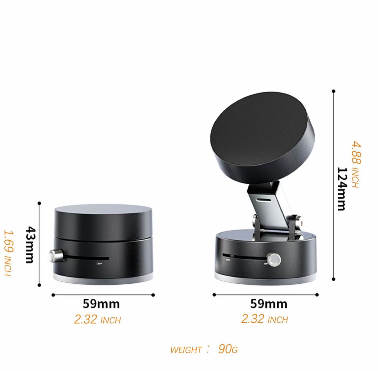 Vacuum Magnet Car Phone Holder